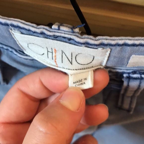 Anthropologie Slim Chino Pants Blue Size 27 - Picture 4 of 11